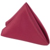 Set of 10 Polyester Napkins 50x50cm- Burgundy Photo