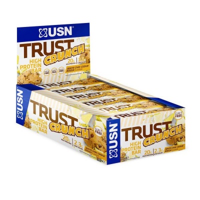 Photo of USN Trust Crunch White Choc Cookie Dough Protein Bar - 12 x 60g