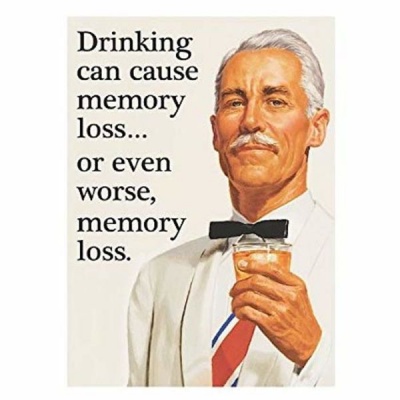 Photo of Fridge Magnet - Drinking can cause memory loss