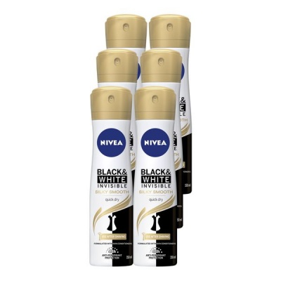 Photo of NIVEA Deo Black & White Silky Smooth Anti-Perspirant Spray - 6 x 150ml