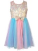 Bonnie Jean Girls Damask & Ombre Dress - 6 Years Photo