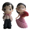 2 Piece Resin Miniature Couple Figurines Photo