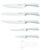 Royalty Line 5-Piece Non-Stick Coating Knife Set Bonus Peeler - White Photo