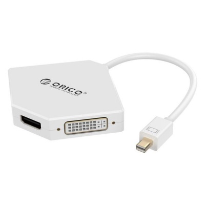 Photo of Orico - Mini Display Port to HDMI 4K|DVI|VGA Adapter - White