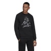 adidas Men's TAN Heavy Graphic Crew Sweatshirt Photo