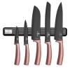 Berlinger Haus 6-Piece Knife Set with Magnetic Hanger - i-Rose Edition Photo