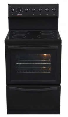 Photo of Univa Appliances Univa 4 Plate Ceran Stove with Warmer Drawer - U126CB - Black