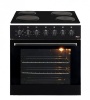 Univa Under Counter Oven & Solid Plate Hob - U336B - Black Photo