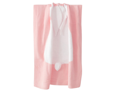 Photo of Fox Fable Bunny Ears Blanket In Gift Tin - Pink