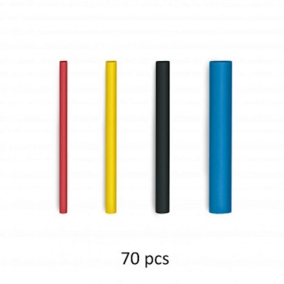 Steinel Heat Shrink Tubing in Multicolors 70 piecess 1 6 4 8mm