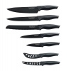Royalty Line 7-Piece Marble Coating Knife Set - Black Photo