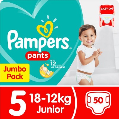 Photo of Pampers Pants - Size 5 Jumbo Pack-50 Nappies Lotion with Aloe