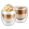 heat-resistant double walled glass mugs200ml-300ml capacityÂ - set of 2 Photo