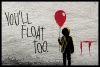 IT - Graffiti Poster with Black Frame Photo