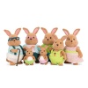 Li'l Woodzeez Rabbit Family with Grandparents Photo