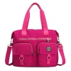Large-Capacity Waterproof Travel Tote Bag - Rose Red Photo