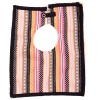 Handmade Child Bib - Multicolour Stripes - Square Photo