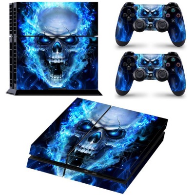 Photo of SkinNit Decal Skin For PS4: Blue Skull