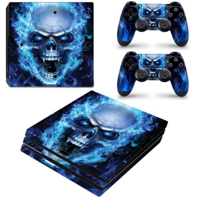 Photo of SkinNit Decal Skin For PS4 Pro: Blue Skull