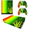 SKIN-NIT Decal Skin For Xbox One X: Rasta Weed Console Photo