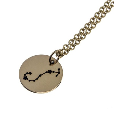 Photo of Scorpio 18ct Rose Gold Plated Zodiac Constellation Necklace