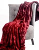 Cashmere "Feel" Luxurious Blankets - Red Photo