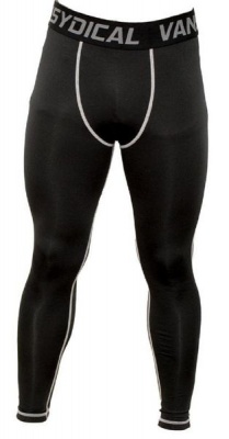 Photo of Men's Running Pants Compression Tights Black