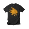 Overwatch Tracer Spray Mens Tee Black Photo