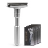QShave Adjustable Safety Razor Plus 5 Blades Photo