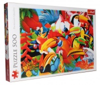 Trefl 500 pieces puzzle Colourful Birds
