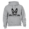 German Shepherd Peeking - Hoodie - Grey Photo