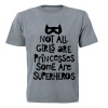 Not All Girls Are Princesses - Kids T-Shirt - Grey Photo