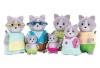 Li'l Woodzeez Daintypaw Cat family with Grandparents Photo