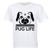 Pug Life - Adults - T-Shirt - White Photo