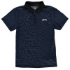 Slazenger Junior boys Stripe Polo Shirt - Blue Photo