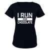I Run For Chocolate - Black Photo