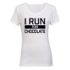 I Run For Chocolate - White Photo