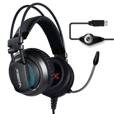 Photo of Xiberia V10 7.1 Virtual Surround Sound Gaming Headset - Grey