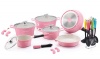 Royalty Line 21-Piece Ceramic Coating Cookware Set - Pink Photo