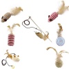 7 Piece Cat Feather False Mouse Stick Teaser Wand Ball Toy Set Photo