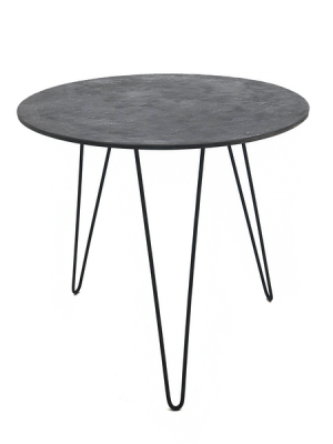 Photo of George & Mason Pewter Hairpin Side Table