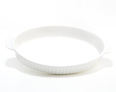 Photo of George & Mason Ribbed Oval Porcelain Baking Dish