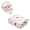 Baby Muslin Bib and Blanket Pink Photo