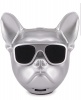 Mini Dog Head Bluetooth Speaker-Silver Photo