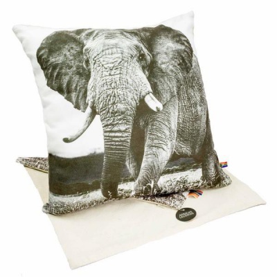 Photo of Scatter Cushion Cover-Elephant - 40 x 40 cm