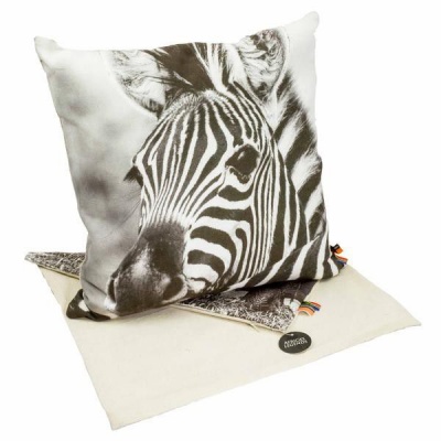 Photo of Scatter Cushion Cover-Zebra - 40 x 40 cm