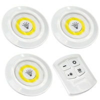 LED Light with Remote Control Set of 3