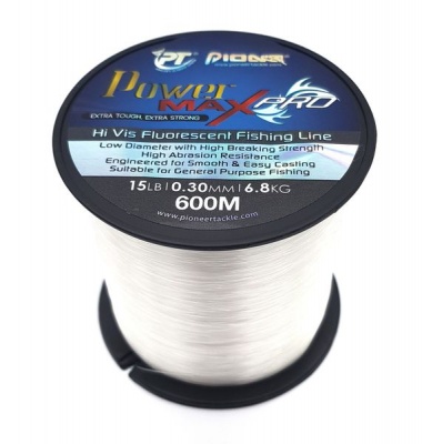 Photo of Pioneer Power Max Pro Fluorescent 600m Fishing Line - 6.8kg / 0.30mm / 15lb