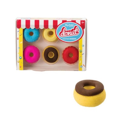 Photo of Bulk Pack X 3 Scented Donut Eraser Set 6 piecese Interchangeable Parts