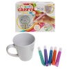 Bulk Pack X 2 Art & Craft Mug Set 2 Ceramic Mugs & 3d Paint Pens Photo